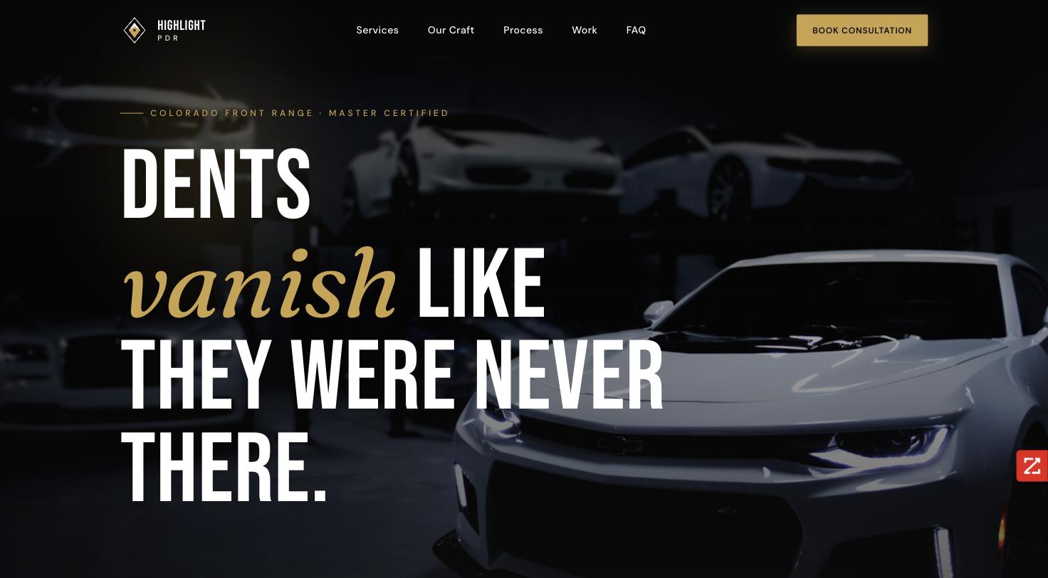 Highlight PDR website built by Salty Dog Solutions